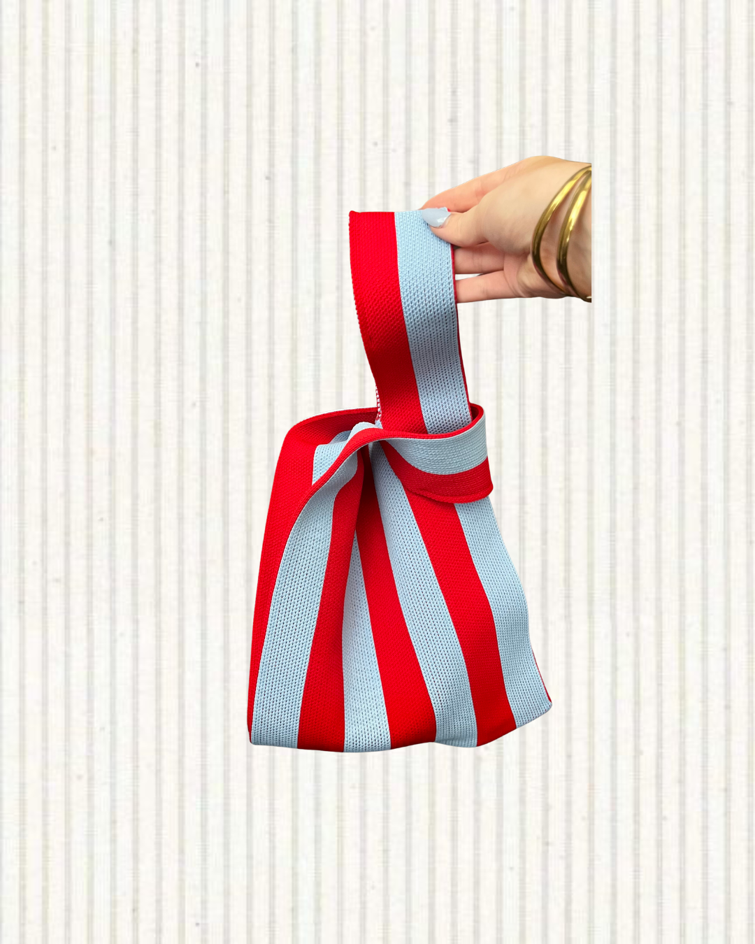 Tas streep blauw/rood