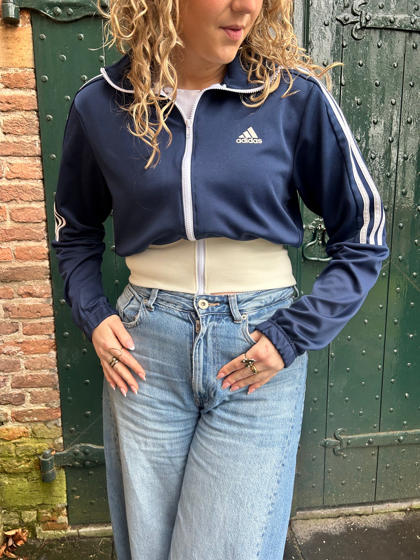 Vest adidas blauw 45